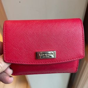 Kate spade red wallet